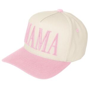 Kids Cream and Pink Cap